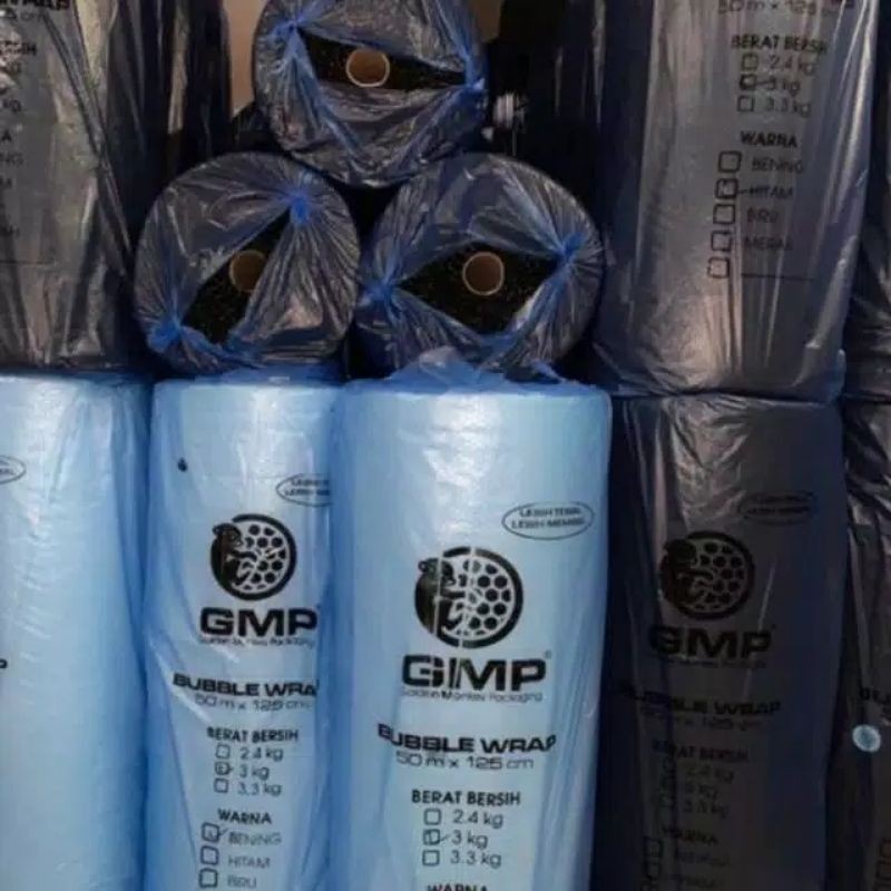 

GMP Bubble Wrap Roll Hitam&Putih (125CM X 50METER) | Khusus GoSend