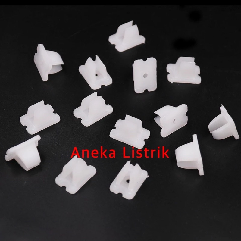 DUDUKAN LAMPU NEON FLEXIBLE LED 220V / KLEM NEON FLEX 12V / KLEM NEON FLEXIBLE / HARGA PER PCS KLEM 