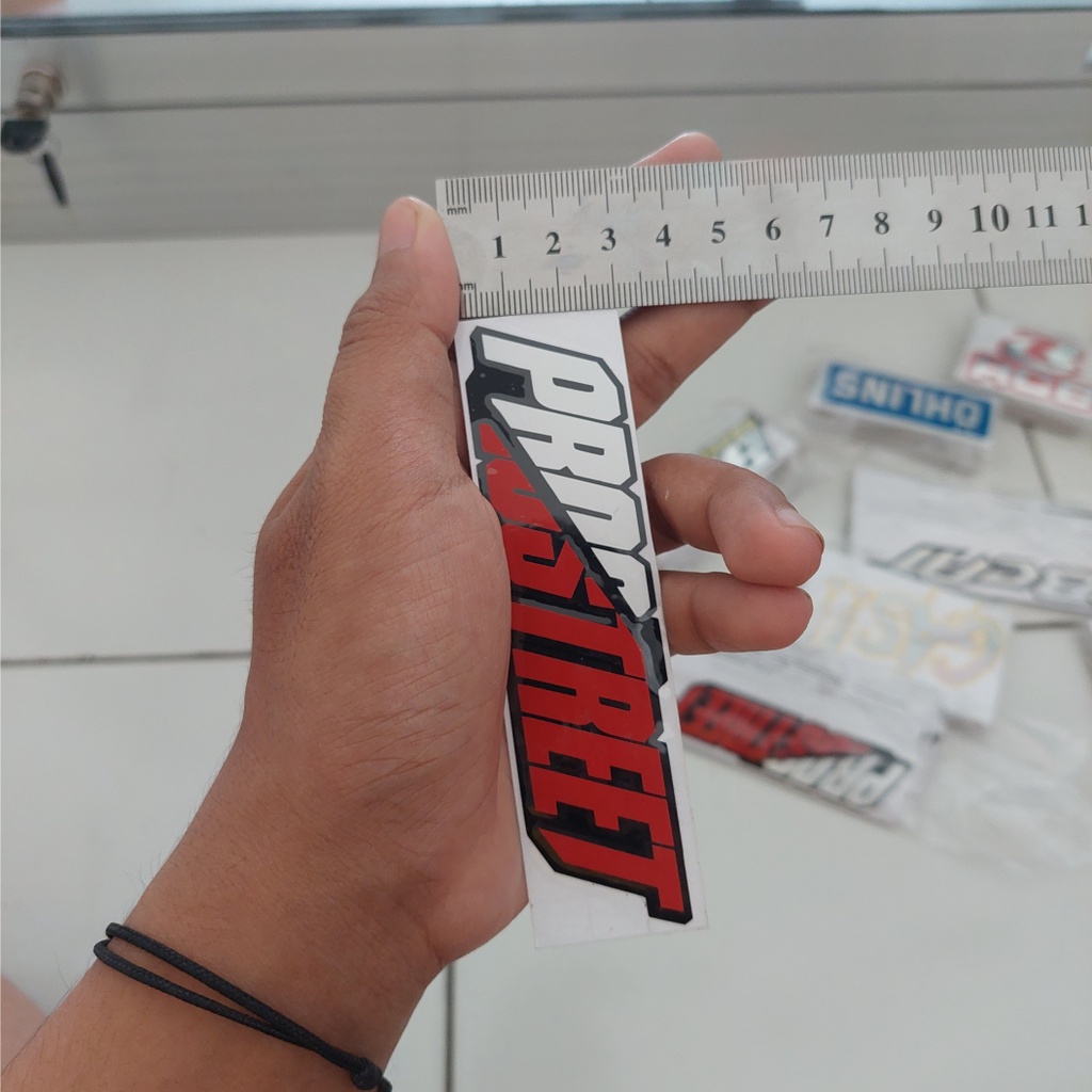 stiker cutting prostreet merah putih