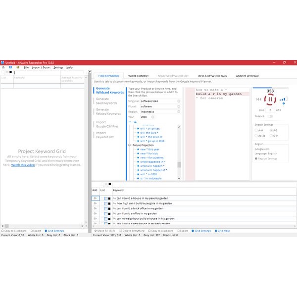 Software seo tools Keyword Researcher Pro v10.83