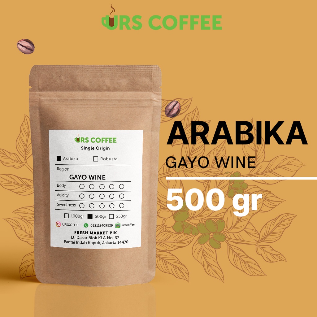 

Kopi Bubuk Arabika Aceh Gayo Wine 500 gr