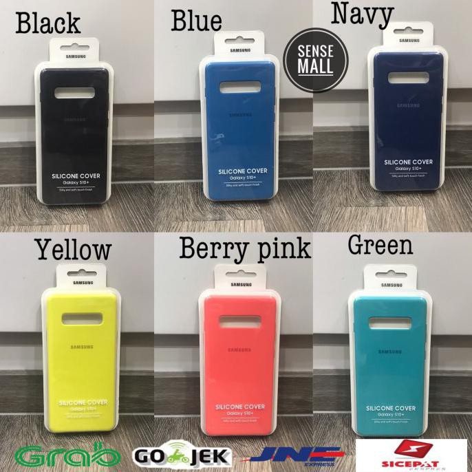 SOFTCASE SILICONE CASE SAMSUNG S10PLUS / S10+ 100% ORIGINAL SAMSUNG - Black