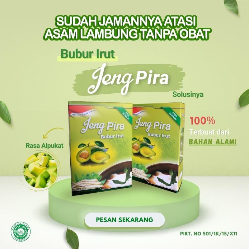 

Bubur Irut Jeng Pira - Sereal Bubur Umbi Pati Irut - HERBAL ASAM LAMBUNG