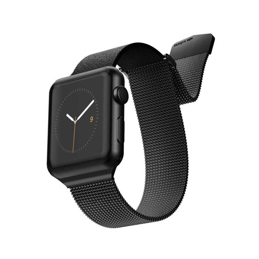 Xdoria hybrid mesh steel band for apple watch 42 mm black