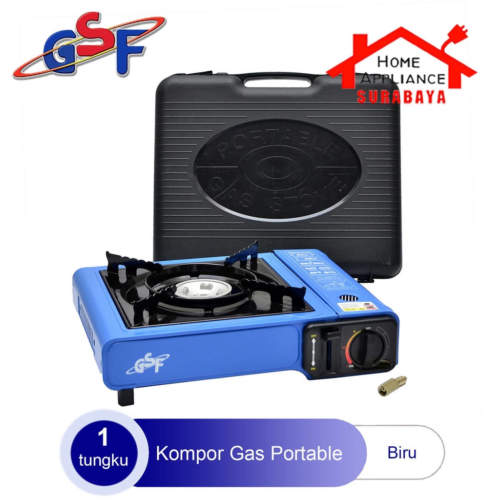 Kompor Gas Portable 1 Tungku 2 IN 1 / Kompor Camping GSF G 3616