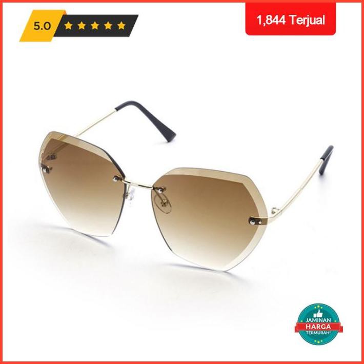 11.11 Kacamata Fashion Wanita Bitzen Bz04 Hitam Anti Uv Polarisasi Sunglass Termurah