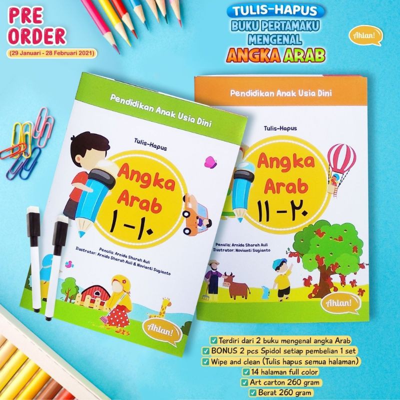 

hapus dan tulis angka arab ahlan