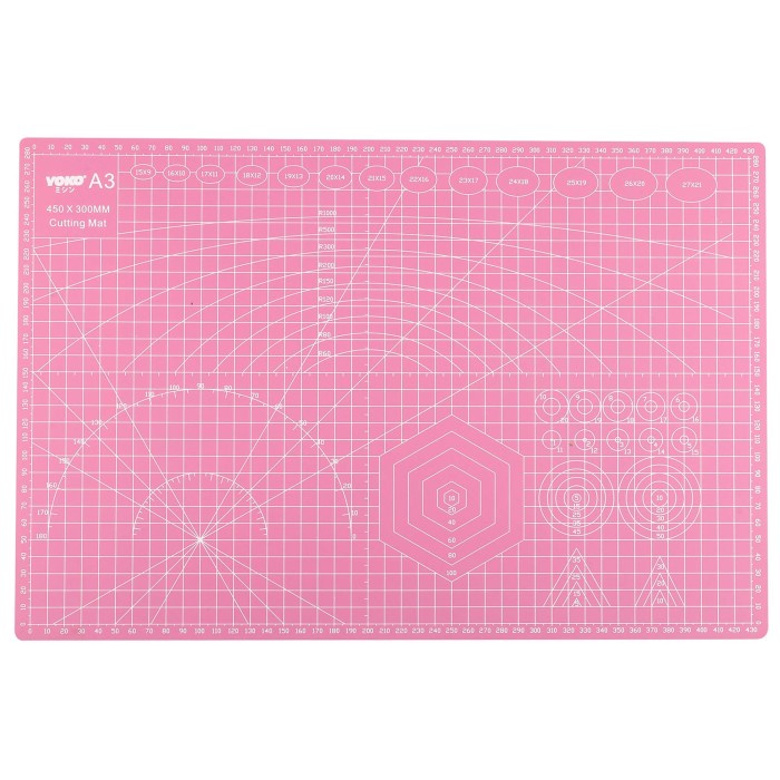 

kertas-pemotong- cutting mat 9sea ukuran - a3 45x30cm/double side - dua sisi (nine sea) - hijau