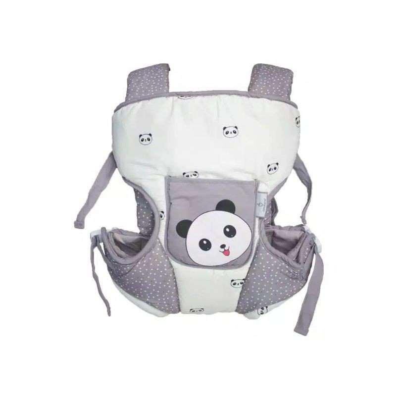 Omiland Gendongan Ransel Panda Series Abu Saku Print OBG2321