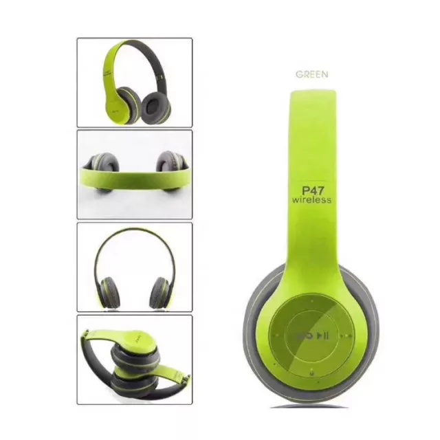 Headphone Bluetooth P47 Wireless Portable Bluetooth Headset Bass Earphone Audio Gaming Music