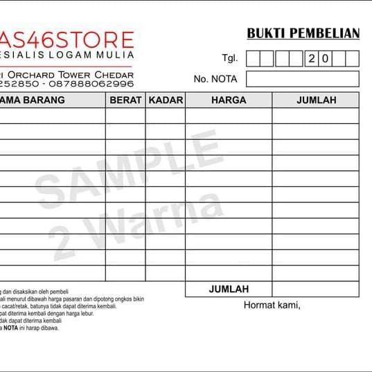 

biaya desain ulang nota
