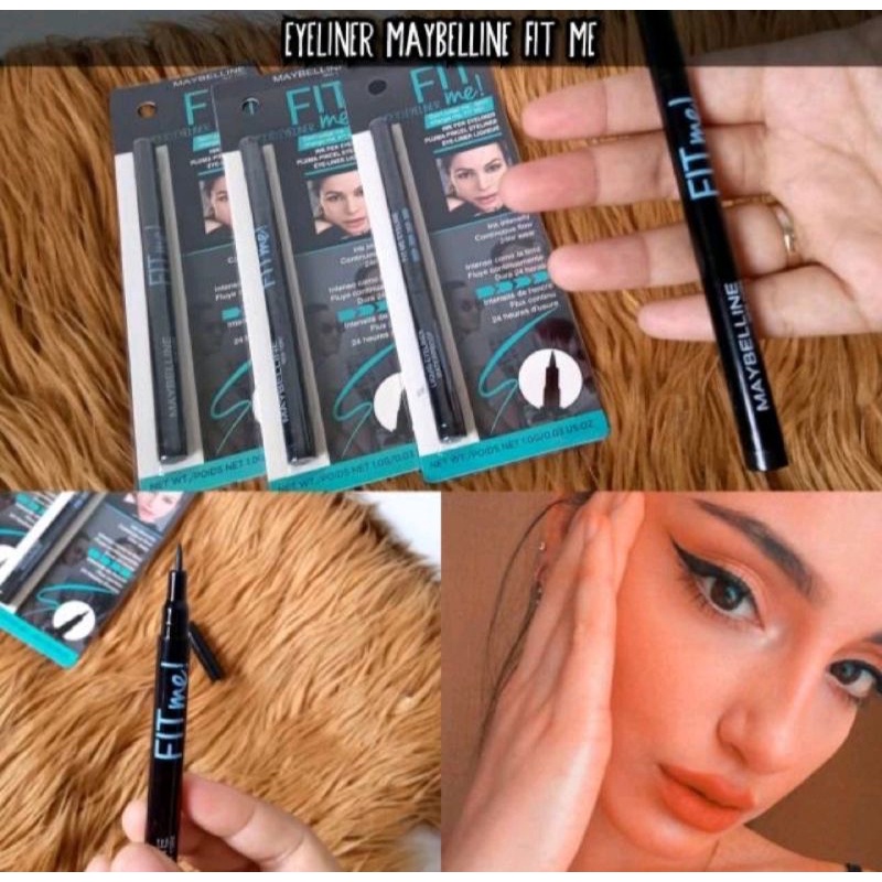 EYELINER SPIDOL HITAM FIT ME [PERPCS]