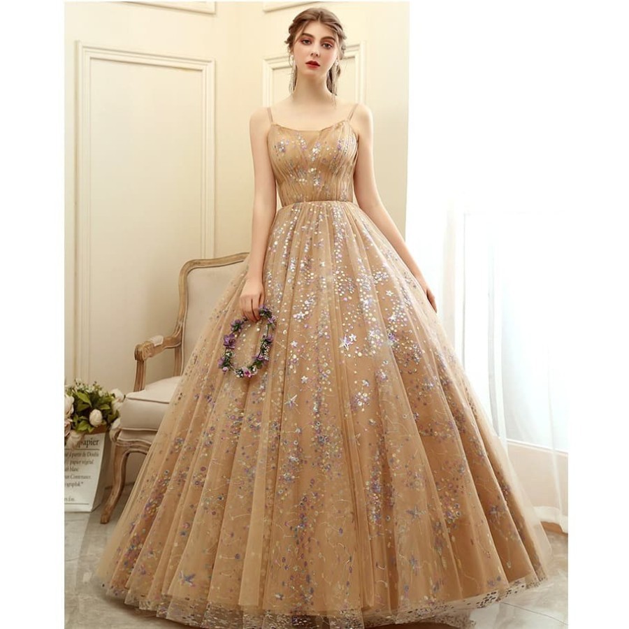 Gaun pesta gaun singer evening prom mc dress