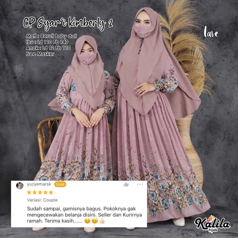 •NEW• FREE MASKER| GAMIS SYAR’I COUPLE IBU&ANAK | COUPLE MOM KIDS | matt CERUTY BABYDOLL | Kimberly