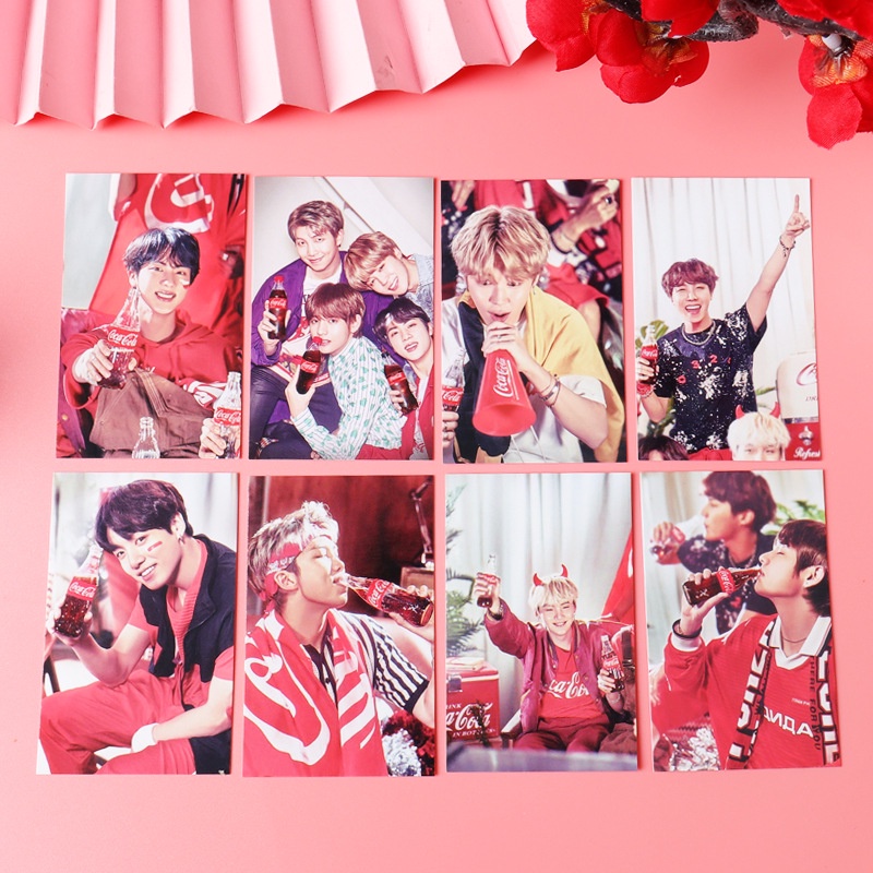 Kartu Lomo Foto Kpop BTS Bangtan Boys Coca Cola Untuk Hadiah