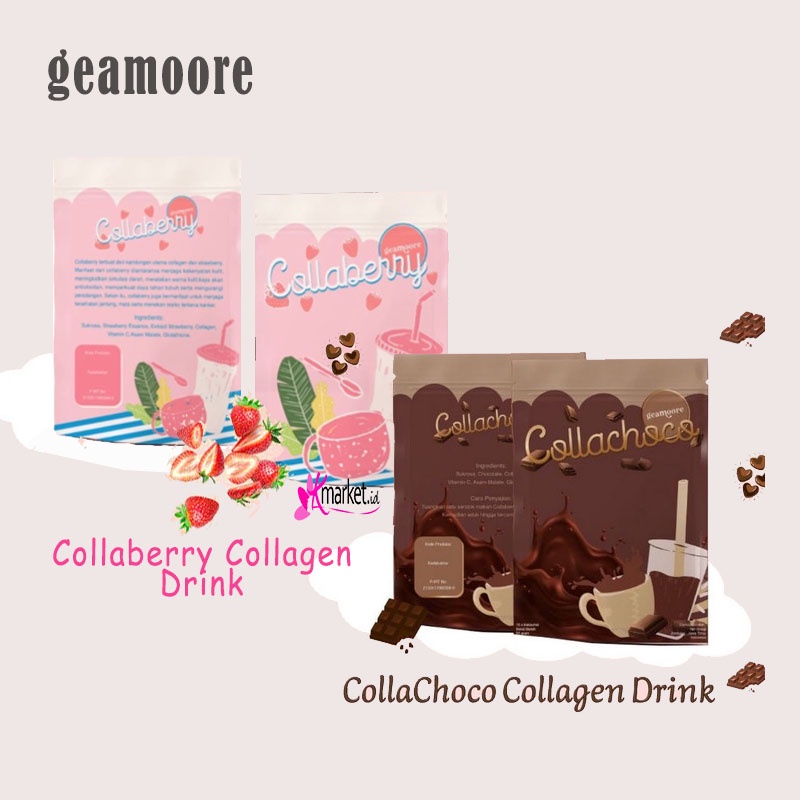 Geamoore Collaberry Collagen Drink | Collachoco Collagen Drink 55Gr