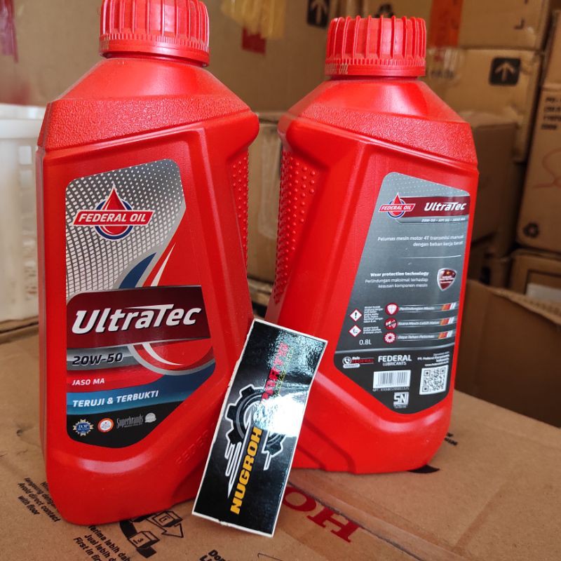 Oli Federal Ultratec Oli Mesin Federal 800ML SAE 20W-50 ( DIJAMIN ASLI ORIGINAL )