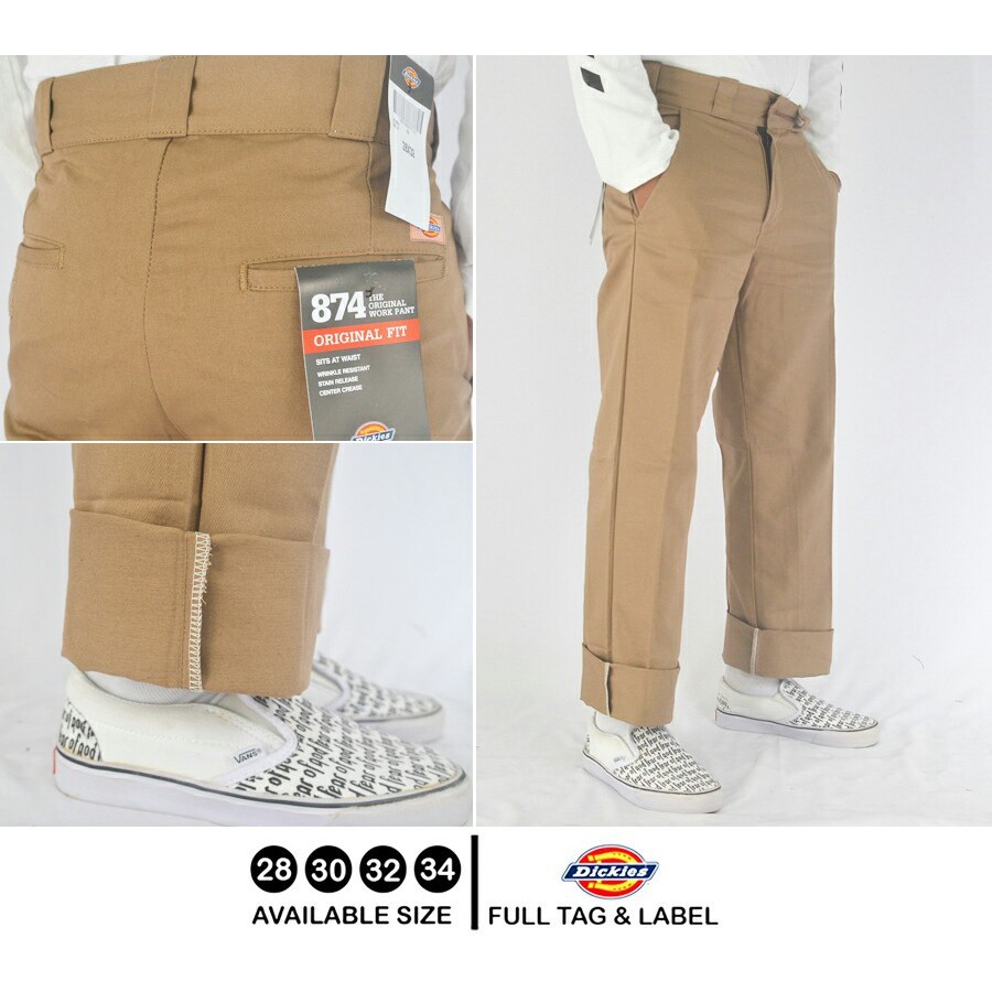  CELANA  DICKIES 874 MOCCA MOKA MIROR 1 1 WORK  PANTS  CHINO  