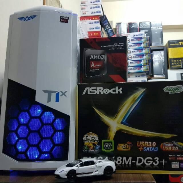 CPU PC GAMING AMD A8 7650 / RAM 8 GB / HDD 500 GB / EDITING