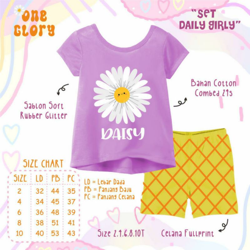 Setelan anak perempuan/ Set daily girly