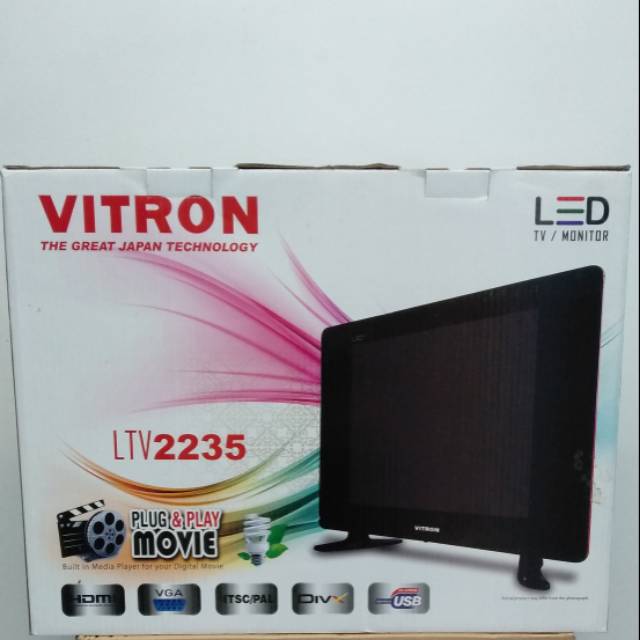 TV LED 22 Inch VITRON-USB Movie