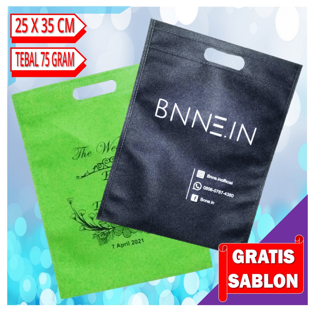 

TAS SPUNBOND I TAS SOUVENIR I SOUVENIR MURAH I UK 25X35 CM