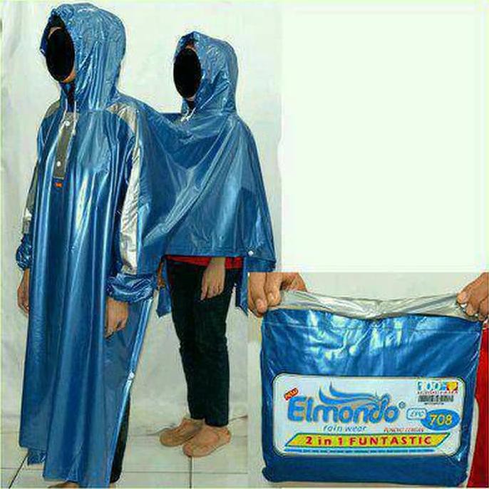 Jas Hujan Poncho /Batman Kepala Dua Elmondo