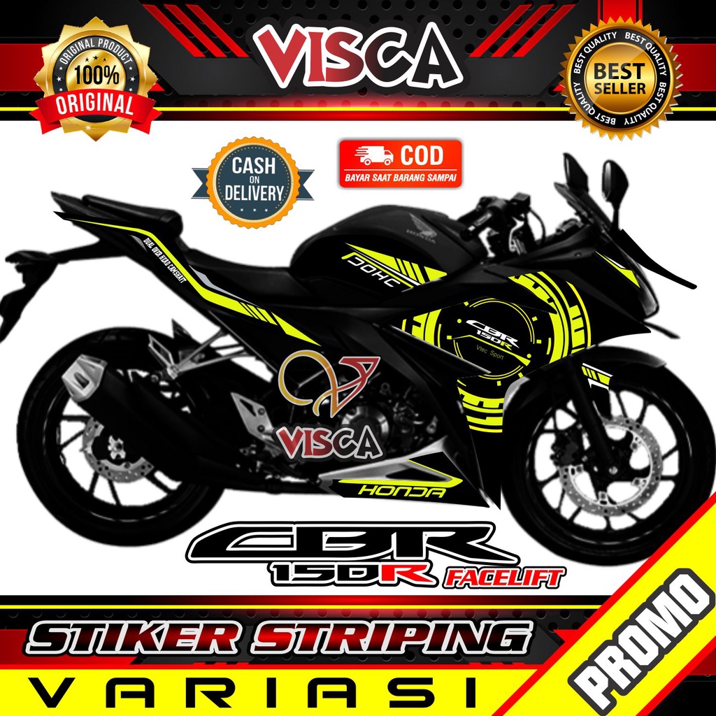 Striping Cbr 150r Facelift  - Sticker Striping Variasi Lis Cbr 150r Facelift - Striping Hologram Cbr