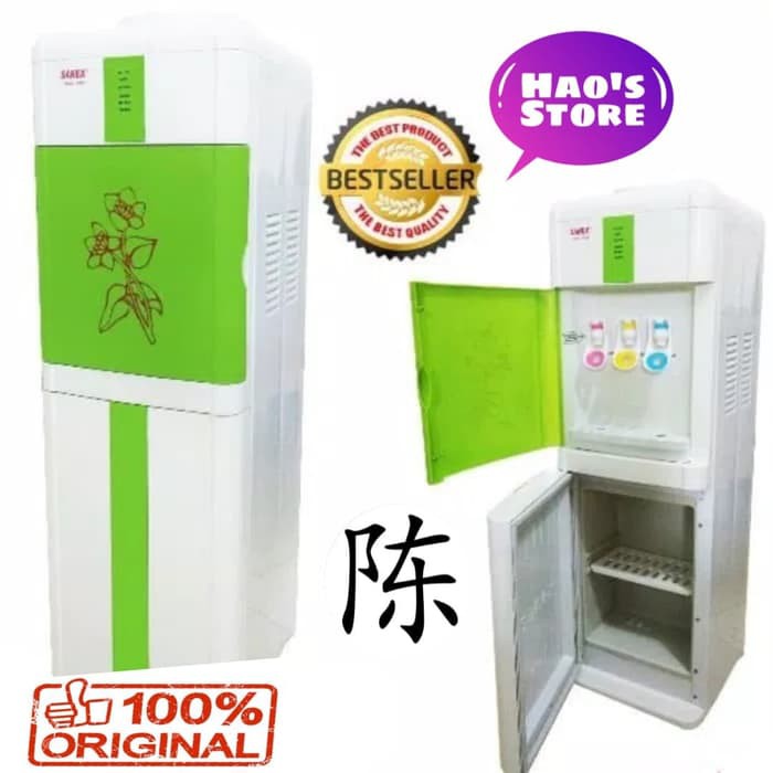Dispenser Air Tinggi Sanex Panas-Dingin-Normal D 332P D332P/Water Dispenser 3 Keran Tutup D332 D 332