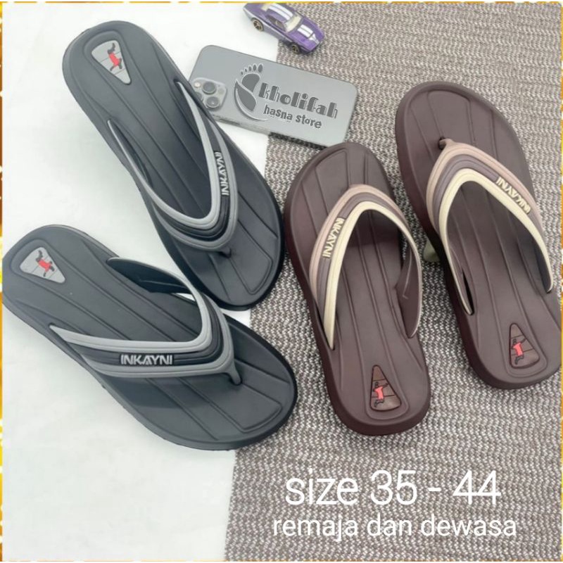 SANDAL JEPIT KARET PRIA TANGGUNG DAN DEWASA INKAYNI 35-44