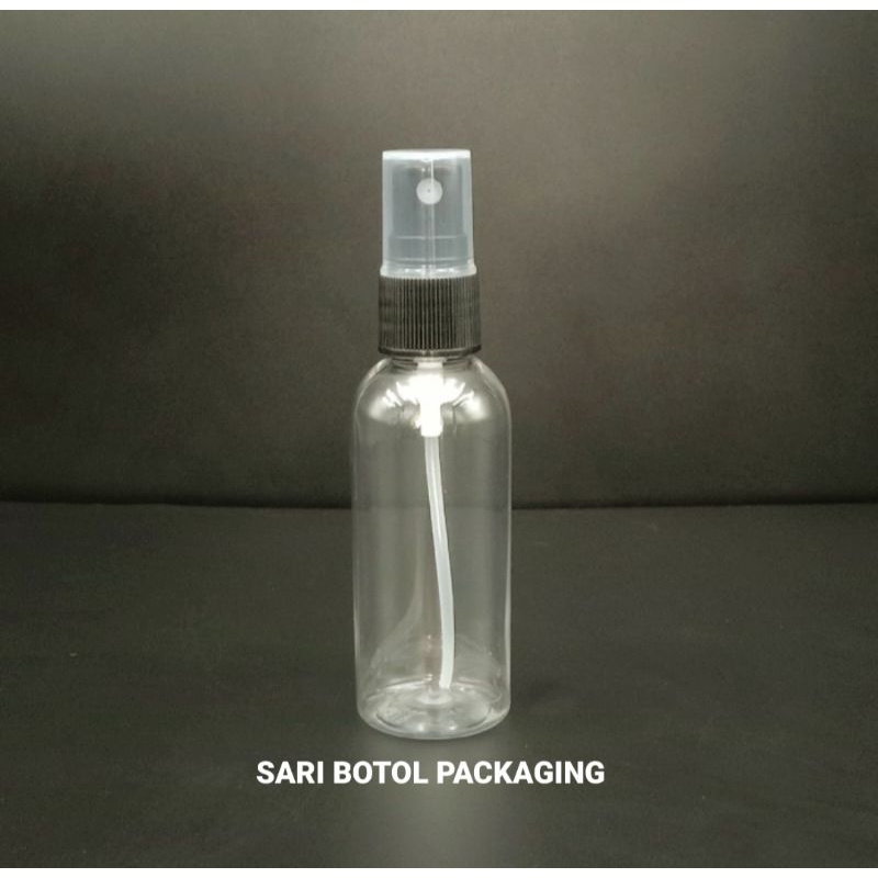 BOTOL SPRAY 60ML CLEAR SPRAY HITAM