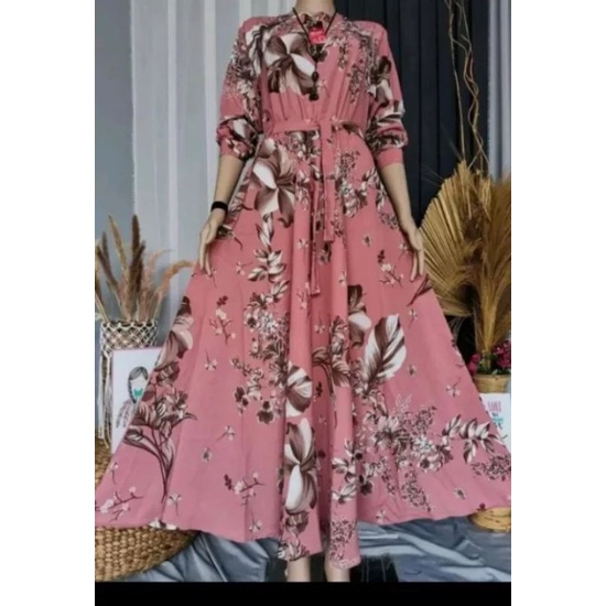 GAMIS BUNGA SAKURA TERMURAH