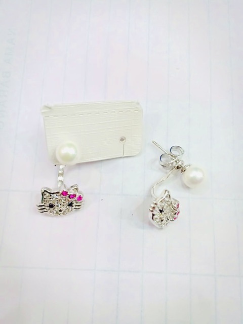 Anting hellokity / mutiara / yaxiya / xuping / anting klip