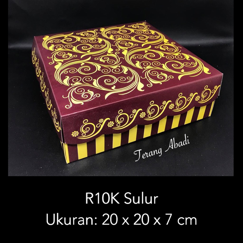 

Dus Kue R10K Sulur 20 x 20 x 7 / Dus Roti / Dus Kue / Dus Hajatan / Dus Snack Ulang Tahun