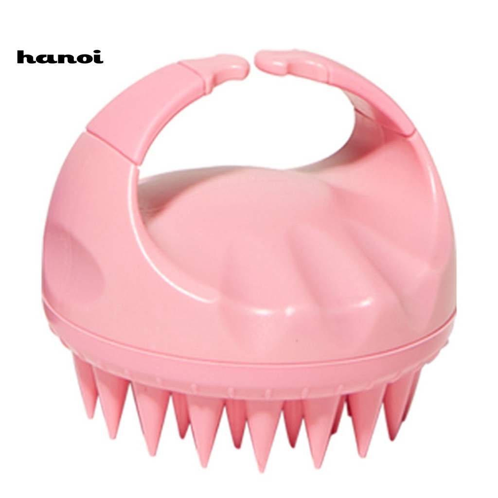 HQTM_Massage Shampoo Brush Soft Bristles Deep Cleaning Silicone Dandruff Hair Growth Massage Shampoo Brush for Salon