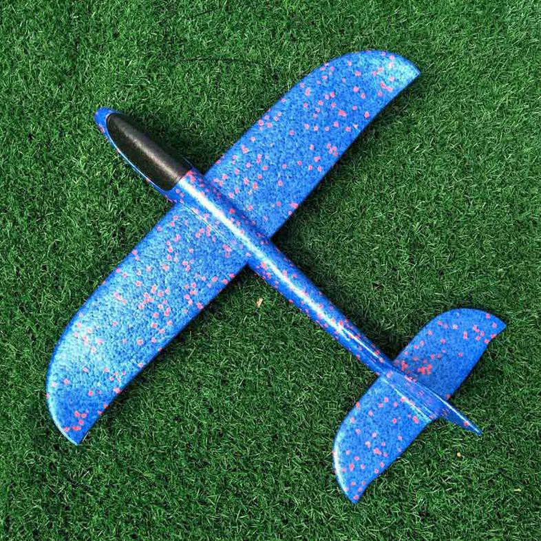 GOROCK Mainan Pesawat DIY Hand Throw Foam Aeroplane Flying Glider Planes - TY0310 Mix Color Gr