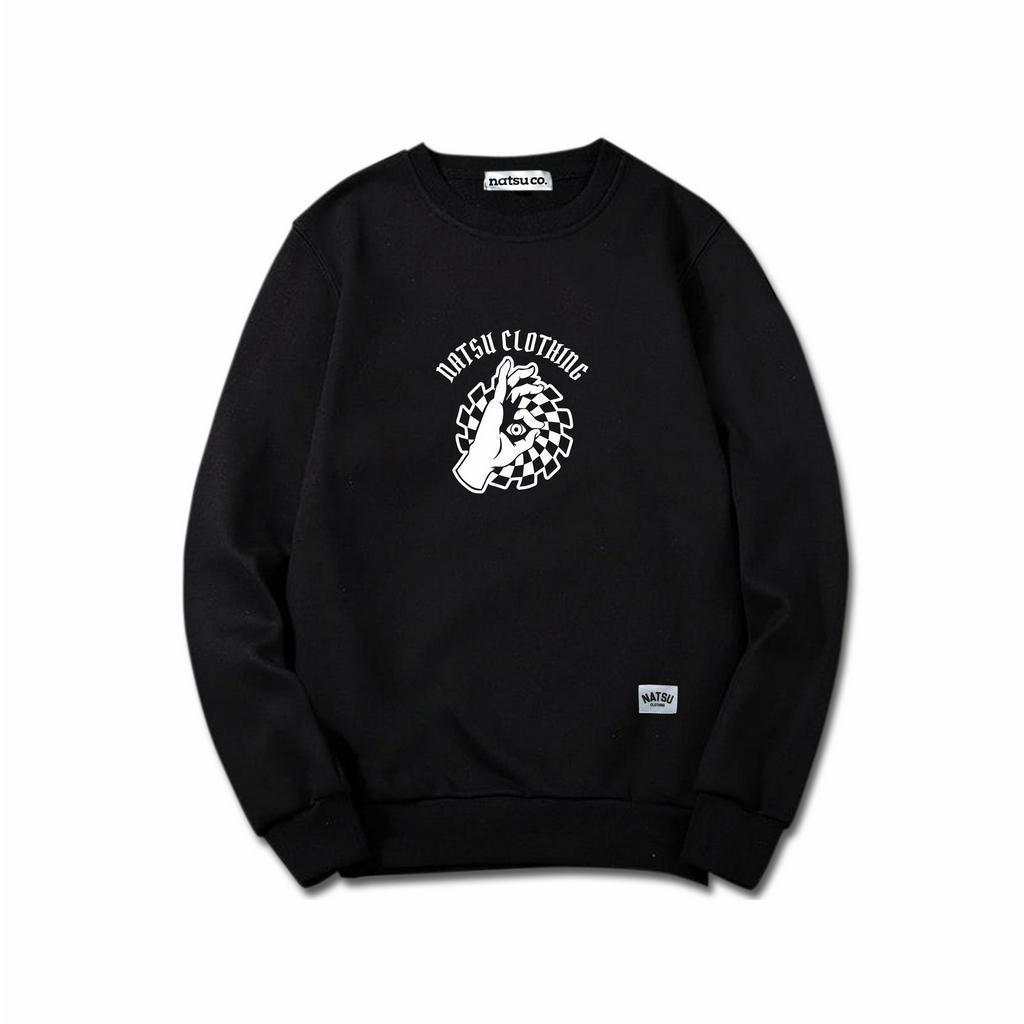 Sweater Crewneck Pria Natsu Co. - HAND EYE