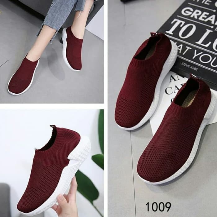 Sepatu Selip On Wanita/Cewek☻ Model Santai Import Sepaatu Pe PL950 Sepatu Slip On Wanita Citra Best