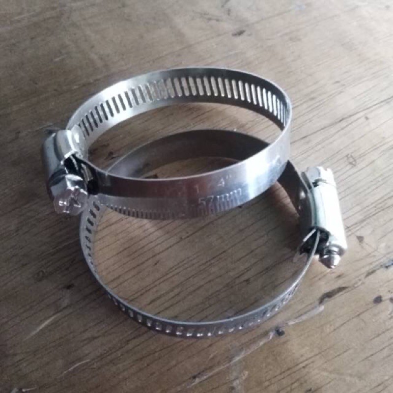 klem pengikat wrap kain pembungkus leheran knalpot CB JAPSTYLE MEGAPRO GL PRO MAX 100 125 Tiger glat