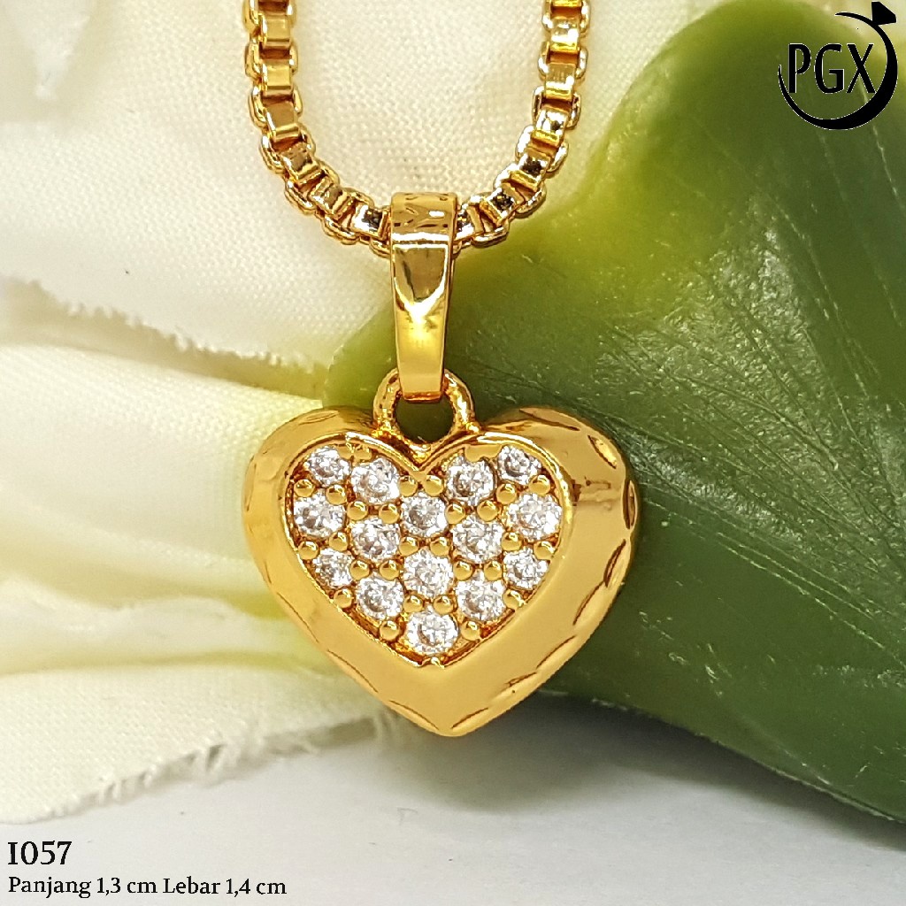 PGX Liontin Kalung Xuping Wanita Aksesoris Fashion Perhiasan Lapis Emas  - I057