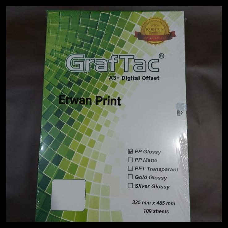 

Sticker Vinyl Laser A3+ Graftac Putih Glossy (Isi 100)