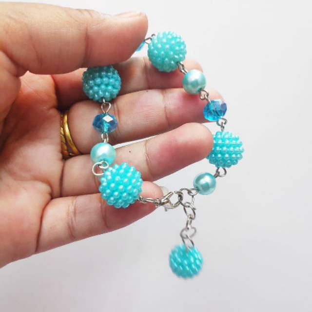 Gelang Handmade Gelang Manik Gelang Persahabatan Korea mutiara Cantik Laris Simple Tokopelanginicer