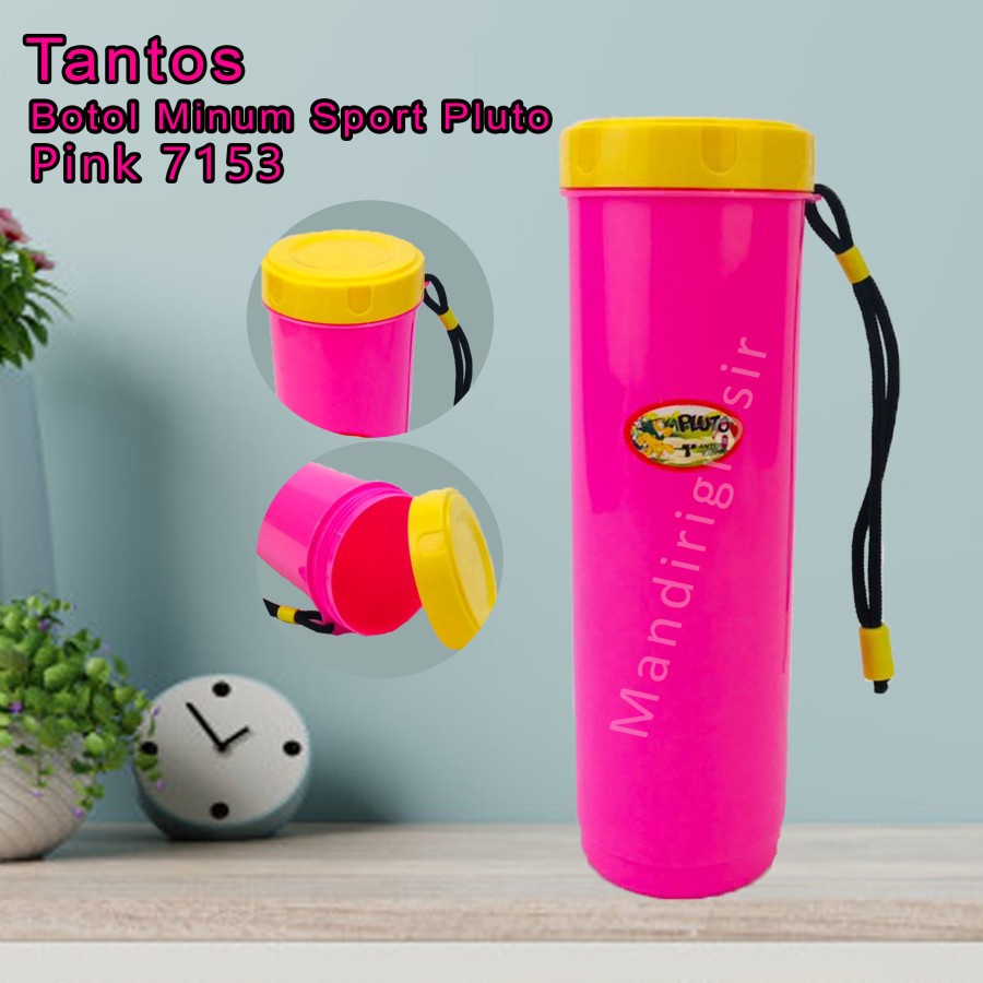 Botol minum * Botol minum sport Pluto * Warna Pink 7153 * 600ml