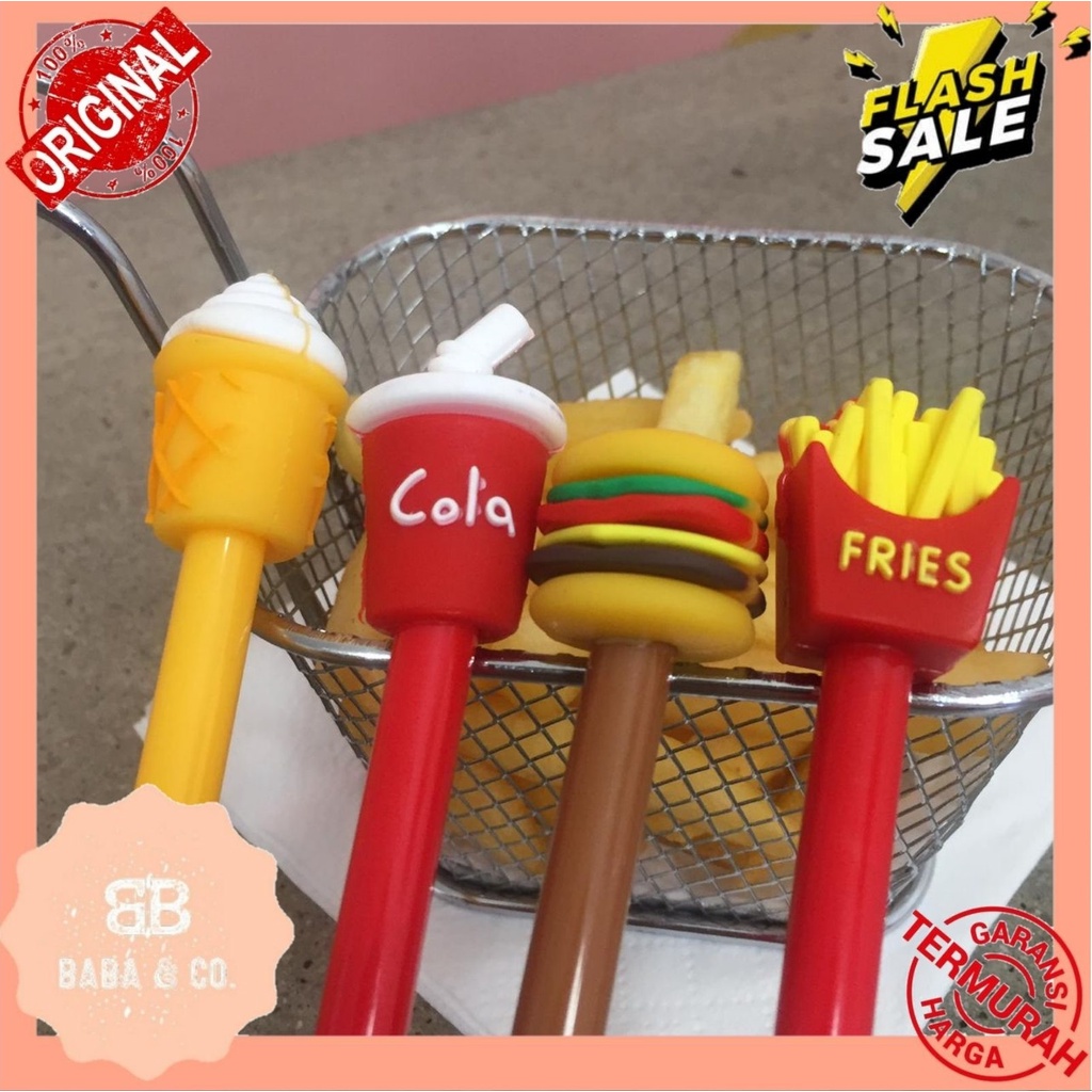 

PEN LUCU FASTFOOD CUTE PULPEN GEL PEN MURAH BOLPEN UNIK PEN MURAH ALAT TULIS KANTOR ATK MURAH
