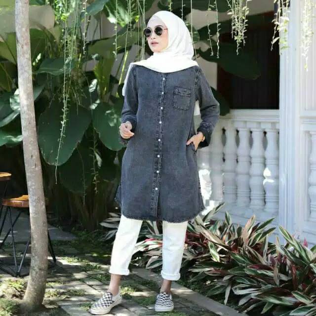 TUNIK JINS THEA / LONG TUNIC THEA / TUNIK JEANS