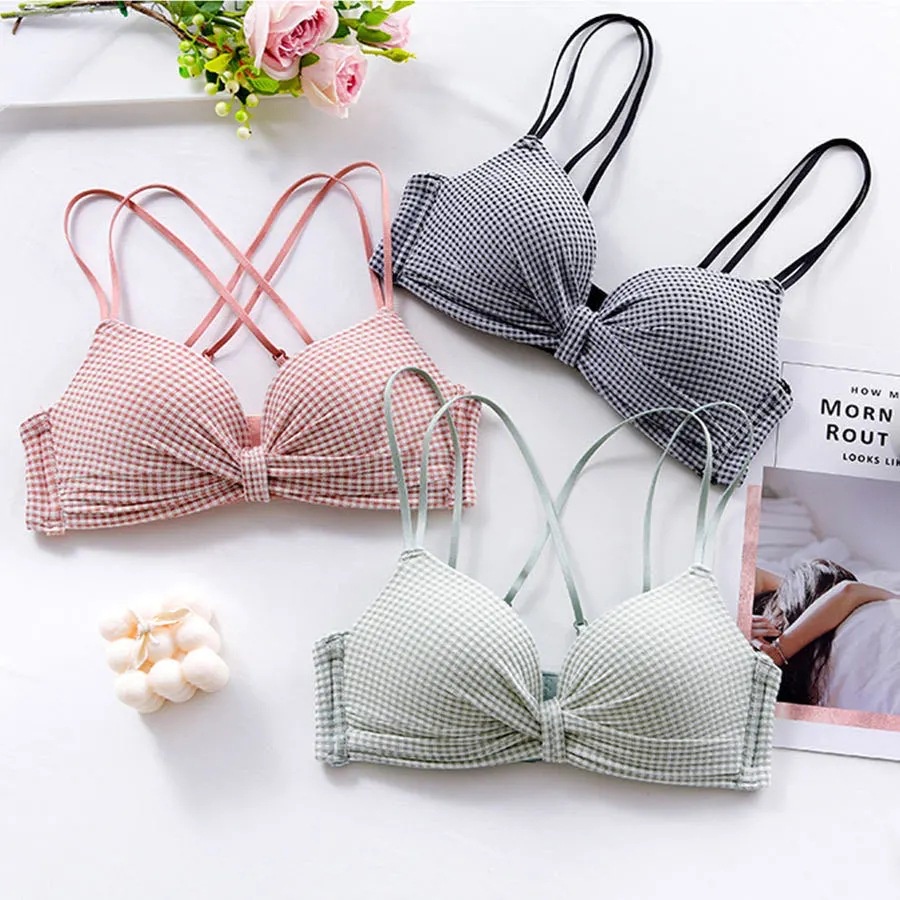 MOO B446 BH Bra cute Jepang Sexy Tanpa Kawat Bra Import Asian Style cod (BRA TANPA CD)