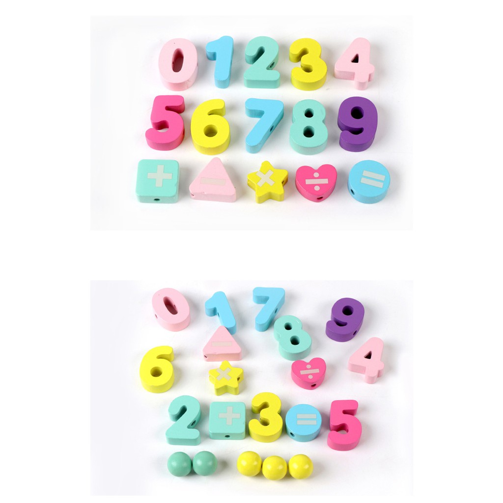 Four unity Beads Holder Mainan Montessori Anak Sensory Toys Sensory Play Belajar Warna Match Game