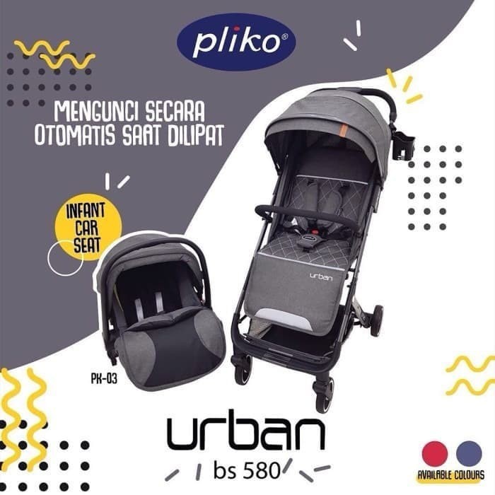 STROLLER PLIKO 580 NEW URBAN + CAR SEAT