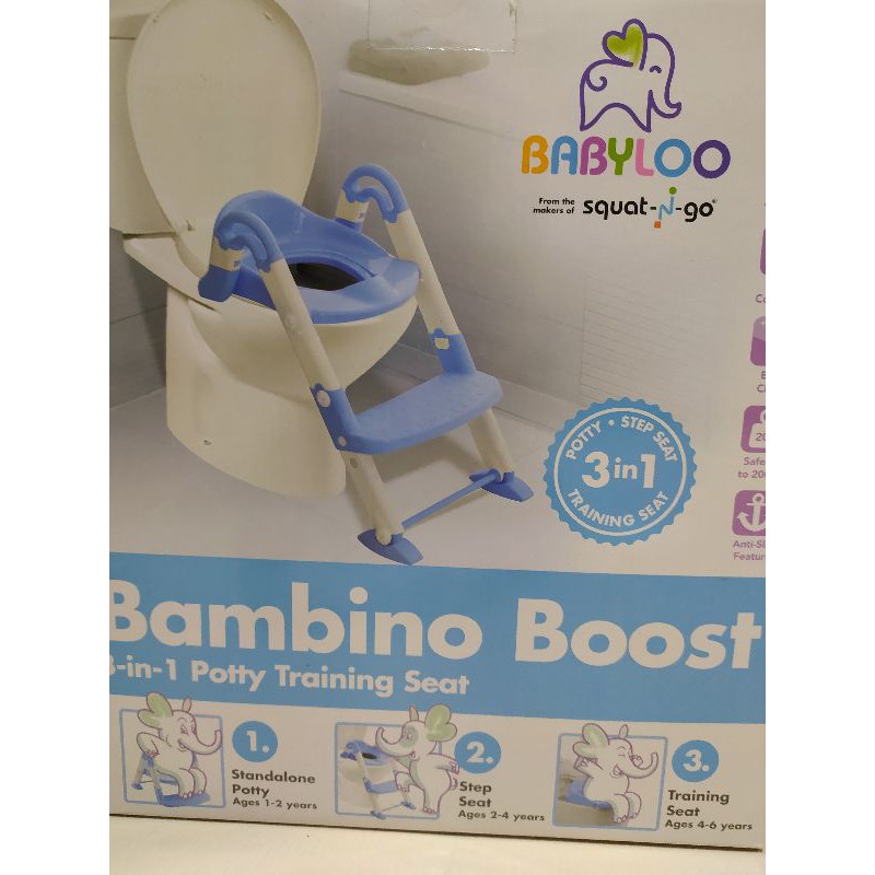 SQUAT N GO TOILET POTTY TRAINING ANAK 3 IN 1/PISPOT PORTABLE/ALAS CLOSET DUDUK ANAK/PIJAKAN CLOSED