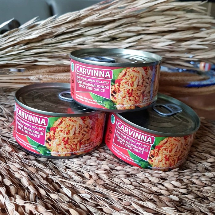 

CARVINNA Tuna Chunk in Rica (Tuna Kaleng)